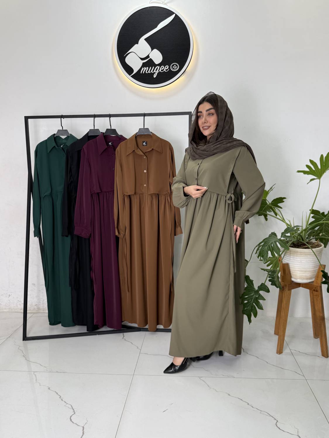 مانتو عبایی الیزه مدل سما