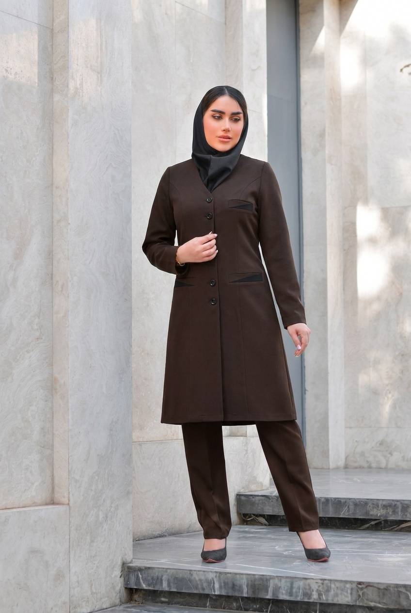 مانتو شلوار اداری مازراتی مدل تینا