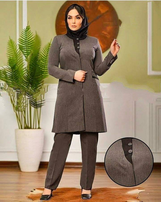 مانتوشلواراداری پرشین مکانیک مدل سونا